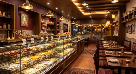 Sweet shop interior